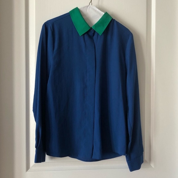 Collective Concepts Colored Collar Button Down - Picture 1 of 5